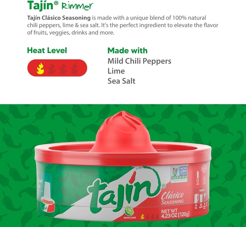 Tajin Clásico Chile Lime Seasoning Rimmer 4.23 oz - Image 4